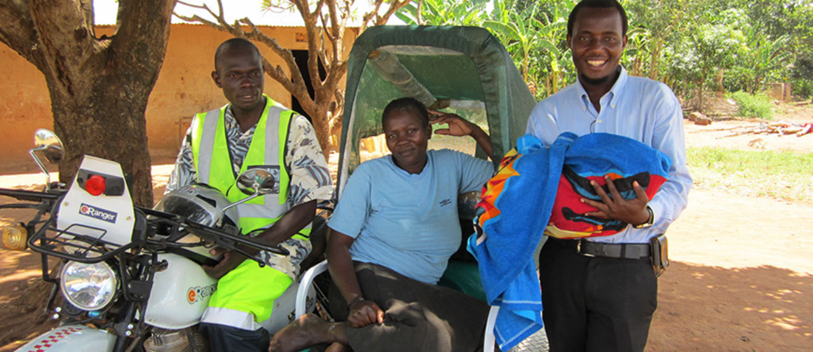 motorcycle drivers waiting to drive a woman